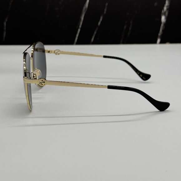 NEW GUCCI GG1088S 001 WITH GOLD CHAIN UNISEX GUCCI SUNGLASSES main image 4
